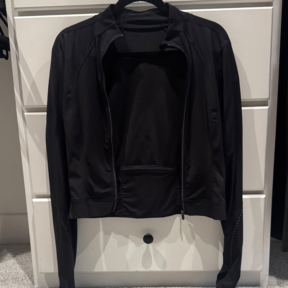 lululemon athletica Classic Black Bomber Jacket